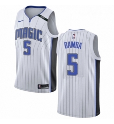 Womens Nike Orlando Magic 5 Mohamed Bamba Swingman White NBA Jersey Association Edition 