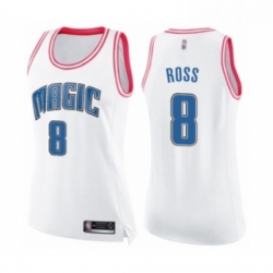 Womens Orlando Magic 8 Terrence Ross Swingman White Pink Fashion Basketball Jersey