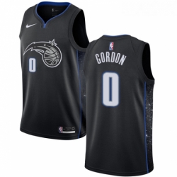 Youth Nike Orlando Magic 0 Aaron Gordon Swingman Black NBA Jersey City Edition