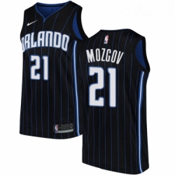 Youth Nike Orlando Magic 21 Timofey Mozgov Swingman Black NBA Jersey Statement Edition 