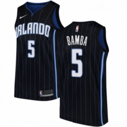 Youth Nike Orlando Magic 5 Mohamed Bamba Swingman Black NBA Jersey Statement Edition 