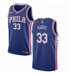 Mens Nike Philadelphia 76ers 33 Tobias Harris Blue NBA Swingman Icon Edition Jersey 