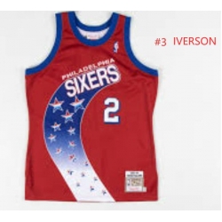 Mitchell & Ness Allen Iverson Philadelphia 76ers 1993-94 Hardwood Classics Stitched Jersey