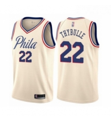 Womens Philadelphia 76ers 22 Mattise Thybulle Swingman Cream Basketball Jersey City Edition 