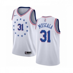 Youth Nike Philadelphia 76ers 31 Mike Muscala White Swingman Jersey Earned Edition 