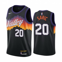 Men Nike Phoenix Suns 20 Dario Saric Black NBA Swingman 2020 21 City Edition Jersey