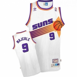 Mens Adidas Phoenix Suns 9 Dan Majerle Swingman White Throwback NBA Jersey