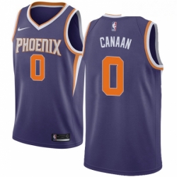 Mens Nike Phoenix Suns 0 Isaiah Canaan Swingman Purple NBA Jersey Icon Edition 