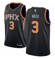 Mens Nike Phoenix Suns 3 Trevor Ariza Swingman Black NBA Jersey Statement Edition 