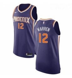 Womens Nike Phoenix Suns 12 TJ Warren Authentic Purple Road NBA Jersey Icon Edition