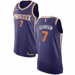 Womens Nike Phoenix Suns 7 Kevin Johnson Authentic Purple Road NBA Jersey Icon Edition