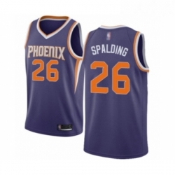 Womens Phoenix Suns 26 Ray Spalding Authentic Purple Basketball Jersey Icon Edition 