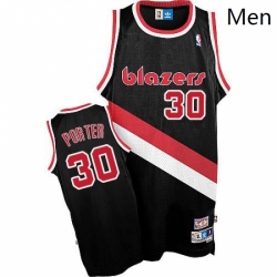 Mens Adidas Portland Trail Blazers 30 Terry Porter Swingman Black Throwback NBA Jersey