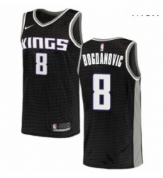 Mens Nike Sacramento Kings 8 Bogdan Bogdanovic Swingman Black NBA Jersey Statement Edition 