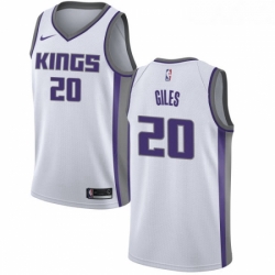 Youth Nike Sacramento Kings 20 Harry Giles Authentic White NBA Jersey Association Edition 