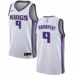 Youth Nike Sacramento Kings 9 Iman Shumpert Authentic White NBA Jersey Association Edition 