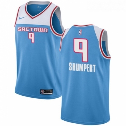 Youth Nike Sacramento Kings 9 Iman Shumpert Swingman Blue NBA Jersey 2018 19 City Edition 