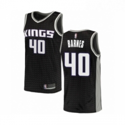 Youth Sacramento Kings 40 Harrison Barnes Swingman Black Basketball Jersey Statement Edition 