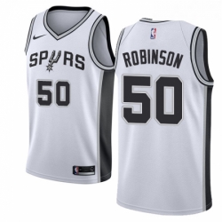 Womens Nike San Antonio Spurs 50 David Robinson Authentic White Home NBA Jersey Association Edition