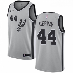 Youth Nike San Antonio Spurs 44 George Gervin Swingman Silver Alternate NBA Jersey Statement Edition