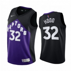 Men Toronto Raptors 32 Rodney Hood Purple NBA Swingman 2020 21 Earned Edition Jersey