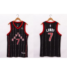 Men Toronto Raptors 7 Kyle Lowry Black 2021 Brand Jordan City Edition Swingman Jersey With The Sponsor Logo