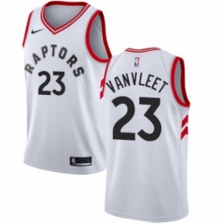 Mens Nike Toronto Raptors 23 Fred VanVleet Authentic White NBA Jersey Association Edition 