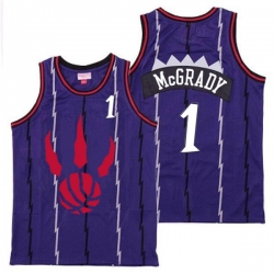 Raptors 1 Tracy McGrady Purple Throwback Jerseys