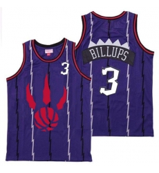 Raptors 3 Chauncey Billups Purple Throwback Jerseys