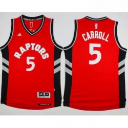 Raptors 5 DeMarre Carroll Red Stitched NBA Jersey 