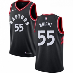 Youth Nike Toronto Raptors 55 Delon Wright Authentic Black Alternate NBA Jersey Statement Edition