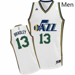 Mens Adidas Utah Jazz 13 Tony Bradley Swingman White Home NBA Jersey 