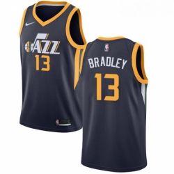 Mens Nike Utah Jazz 13 Tony Bradley Swingman Navy Blue Road NBA Jersey Icon Edition 