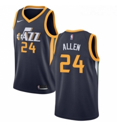 Mens Nike Utah Jazz 24 Grayson Allen Swingman Navy Blue NBA Jersey Icon Edition 