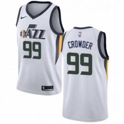 Mens Nike Utah Jazz 99 Jae Crowder Authentic NBA Jersey Association Edition 