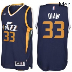 Mens Utah Jazz 33 Boris Diaw adidas Navy Blue New Swingman Road Jersey 