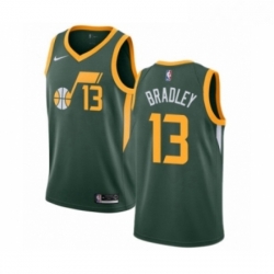 Womens Nike Utah Jazz 13 Tony Bradley Green Swingman Jersey Earned Edition 