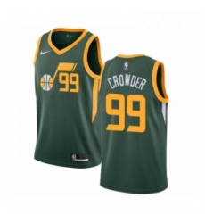 Womens Nike Utah Jazz 99 Jae Crowder Green Swingman Jersey Earned Edition 