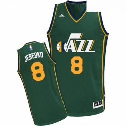 Youth Adidas Utah Jazz 8 Jonas Jerebko Swingman Green Alternate NBA Jersey 