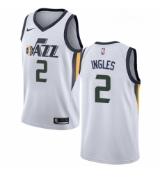 Youth Nike Utah Jazz 2 Joe Ingles White NBA Swingman Association Edition Jersey 