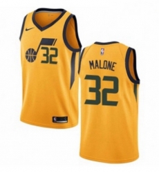 Youth Nike Utah Jazz 32 Karl Malone Swingman Gold NBA Jersey Statement Edition