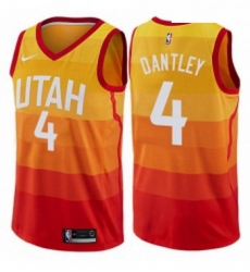 Youth Nike Utah Jazz 4 Adrian Dantley Swingman Orange NBA Jersey City Edition