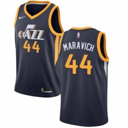 Youth Nike Utah Jazz 44 Pete Maravich Swingman Navy Blue Road NBA Jersey Icon Edition