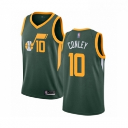 Youth Utah Jazz 10 Mike Conley Green Swingman Jersey Earned Edition 