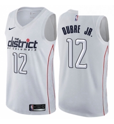 Mens Nike Washington Wizards 12 Kelly Oubre Jr Authentic White NBA Jersey City Edition