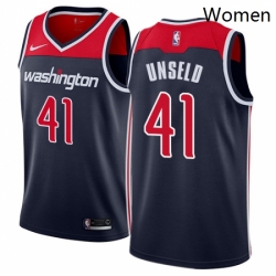 Womens Nike Washington Wizards 41 Wes Unseld Swingman Navy Blue NBA Jersey Statement Edition