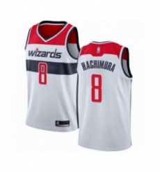 Youth Washington Wizards 8 Rui Hachimura Swingman White Basketball Jersey Association Edition 