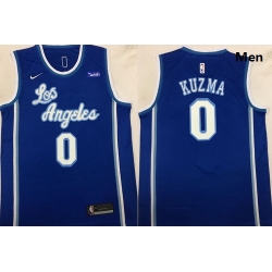 Lakers 0 Kyle Kuzma Blue Nike Swingman Jersey