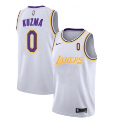 Lakers 0 Kyle Kuzma White 2020 2021 New City Edition Nike Swingman Jerseys