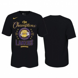 Los Angeles Lakers 2020 NBA Finals Champions T-Shirt Black Locker Room